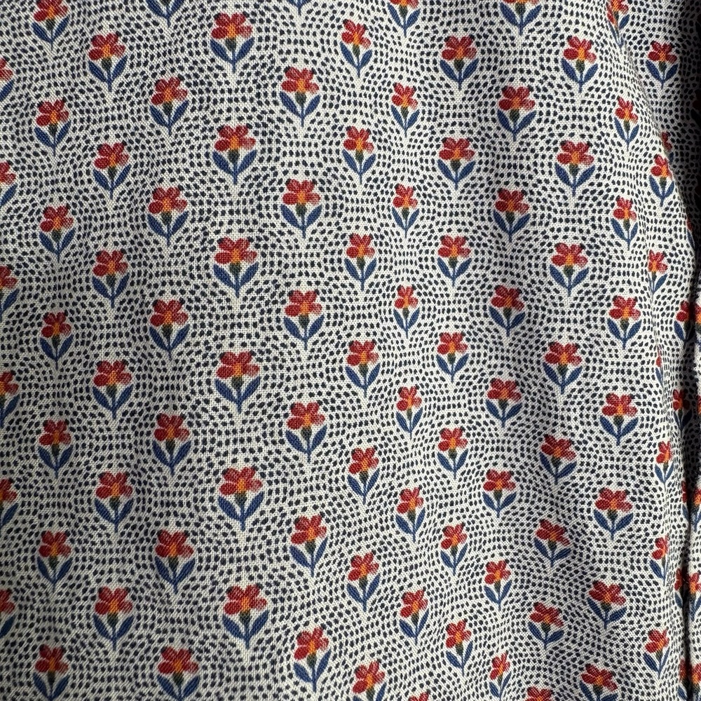 Untuckit Mens Shirt XL Blue Floral Short Sleeve Button Up Collar Casual Office - Picture 4 of 9